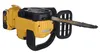 A yellow and black cordless chainsaw is shown against a white background. Voir les images du produit