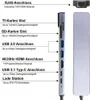 USB C Hub 8 v 1 Adaptér HDMI 4K USB 3.0 Micro SD RJ45 Náhled obrázku produktu 3