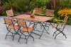 Merxx Gartenmöbel Set Schlossgarten 7tlg., 6 Klappsessel, Produktbild-Vorschau 2
