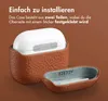 Custodia in vera pelle Accezz per AirPods 4 - Cognac Anteprima dell’immagine prodotto 5