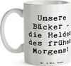 Mr. & Mrs. Panda Trinkbecher Spruch Bäcker Helden - Weiß - Produktbild-Vorschau 3