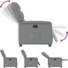relaxačné kreslo vidaXL Light Grey Fabric Náhľad obrázku produktu 6