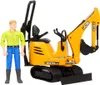 Mikrokoparka Bruder JCB 8010 CTS i robotnik budowlany Podgląd zdjęcia produktu 16