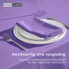 HOMESCAPES Tischdecke lila 137 x 137 cm, 100% Baumwolle Produktbild-Vorschau 4