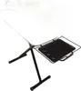 An ironing board with a black metal frame and a white ironing surface, shown from a diagonal angle. Náhled obrázku produktu