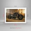 Gerahmtes Poster - Weißer Rahmen - Motorrad Motor - 70x50 Produktbild-Vorschau 5