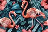 Küchenrückwand Spritzschutz Glas mit Motiv Flamingos und Produktbild-Vorschau 3