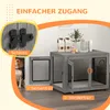 PawHut Hundekäfig für Zuhause, Hundebox mit 2 Türen, Produktbild-Vorschau 6