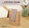Wäschekorb mit Deckel Nischenwäschekorb Wasserhyazinthe Produktbild-Vorschau 6