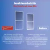 TrendLine Fliegenschutz-Tür 100 x 210 cm schwarz/weiß Produktbild-Vorschau 2