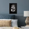 MuchoWow® MuchoWow® Gerahmtes Poster Mancave - Auto - Retro Produktbild-Vorschau 4