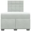The Living Store Boxspringbett mit Matratze Hellgrau Produktbild-Vorschau 5
