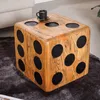 riess-ambiente Massiver Würfelhocker CUBE 41cm natur Produktbild-Vorschau 1