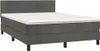 vidaXL Boxspringbett mit Matratze & LED Dunkelgrau 140x200 Produktbild-Vorschau 3