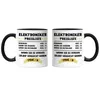 Elektroniker Preisliste Tasse Schwarz Elektronik Reparatur Produktbild-Vorschau 3