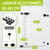 BOMI® Barrière de sécurité bébé à pression 83–243 cm – Voir les images du produit 2