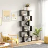 HOMCOM Bibliothèque étagère Zig zag Design Contemporain 80L Voir les images du produit 7