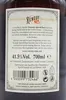 The image shows the back label of a bottle of Remedy Spiced Rum. Náhled obrázku produktu