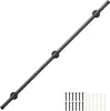 Clanmacy Ringhiera corrimano nero 150cm zincato protezione Anteprima dell’immagine prodotto 9