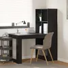 vidaXL Schreibtisch Schwarz Eichen-Optik Holzwerkstoff Produktbild-Vorschau 2