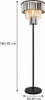 Globo Lighting Stehleuchte Metall schwarz matt, 3x E27 Produktbild-Vorschau 8