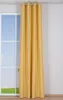 Ösenvorhang Brilliant Leinenoptik einfarbig gelb 140x245cm Produktbild-Vorschau 3