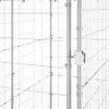 vidaXL Outdoor-Hundezwinger mit Dach Verzinkter Stahl Produktbild-Vorschau 6