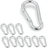 10x Feuerwehr Karabinerhaken 80x8 mm | Schnapphaken ähnlich Produktbild-Vorschau 1