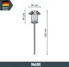 MeLiTec LED-Solar-Gartenlampe 3er-Set, Produktbild-Vorschau 6
