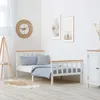 Homestyle4u 1842, Dřevěná postel 90x200 cm bílá, roštová Náhled obrázku produktu 2