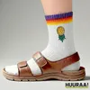 Huuraa Uni Socken Ananas Comic 37/41 Rainbow Baumwolle Produktbild-Vorschau 3
