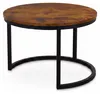 Set di tavolini da caffè rotondi SensaHome - Set di Anteprima dell’immagine prodotto 5