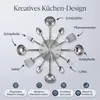 Horloge murale pour la cuisine | Horloge design en acier Voir les images du produit 5