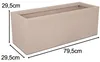 Jardinière EDA, 57 litres – 79,5 x 29,5 cm – hauteur 29,5 Voir les images du produit 2