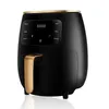 A black and gold air fryer is shown against a white background. Produktbild-Vorschau
