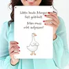 Gilbert die Gans Metallschild XL in 21x28 cm mit Spruch Produktbild-Vorschau 3
