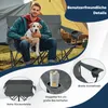 Krzesło kempingowe COSTWAY dla 2 osób, składane krzesło z Podgląd zdjęcia produktu 5