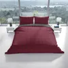 Renforce Bettwäsche Set 200x200 cm in Bordeaux Anthrazit Produktbild-Vorschau 2