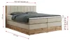 MKS MEBLE King Boxspringbett 160x200 mit Bettkasten Eiche, Produktbild-Vorschau 6