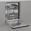An open dishwasher with its interior racks visible, set into a kitchen counter. Produktbild-Vorschau