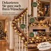 Guirlande de Noël Mica Decorations, dorée, 180 cm - Voir les images du produit 7
