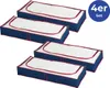 WENKO 4er Set Unterbettkommoden Aufbewahrung Kleidung Produktbild-Vorschau 2