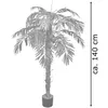 Decovego umělá kokosová palma, umělá rostlina, 140 cm, Náhled obrázku produktu 6