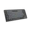 A top-down view of a compact mechanical keyboard on a white background. Produktbild-Vorschau