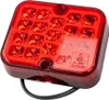 Feu antibrouillard à LED, carré, rouge, 12V Voir les images du produit 3