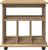 vidaXL Mobilný podstavec Artisan dub 60x45x60 cm materiál Náhľad obrázku produktu 4