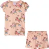 vidaXL Kinderpyjama mit Kurzen Ärmeln Hellorange 128 Produktbild-Vorschau 7