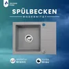 VBChome Granitspüle 59 x 44 cm Grau Einzelbecken Produktbild-Vorschau 3