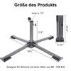 Tragbarer Schirmständer aus Eisen, klappbar, stabiler Produktbild-Vorschau 3