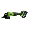 A cordless angle grinder is shown against a white background. Produktbild-Vorschau